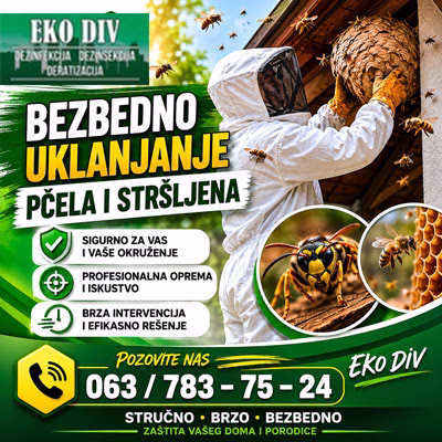Uklanjanje pčela i stršljena